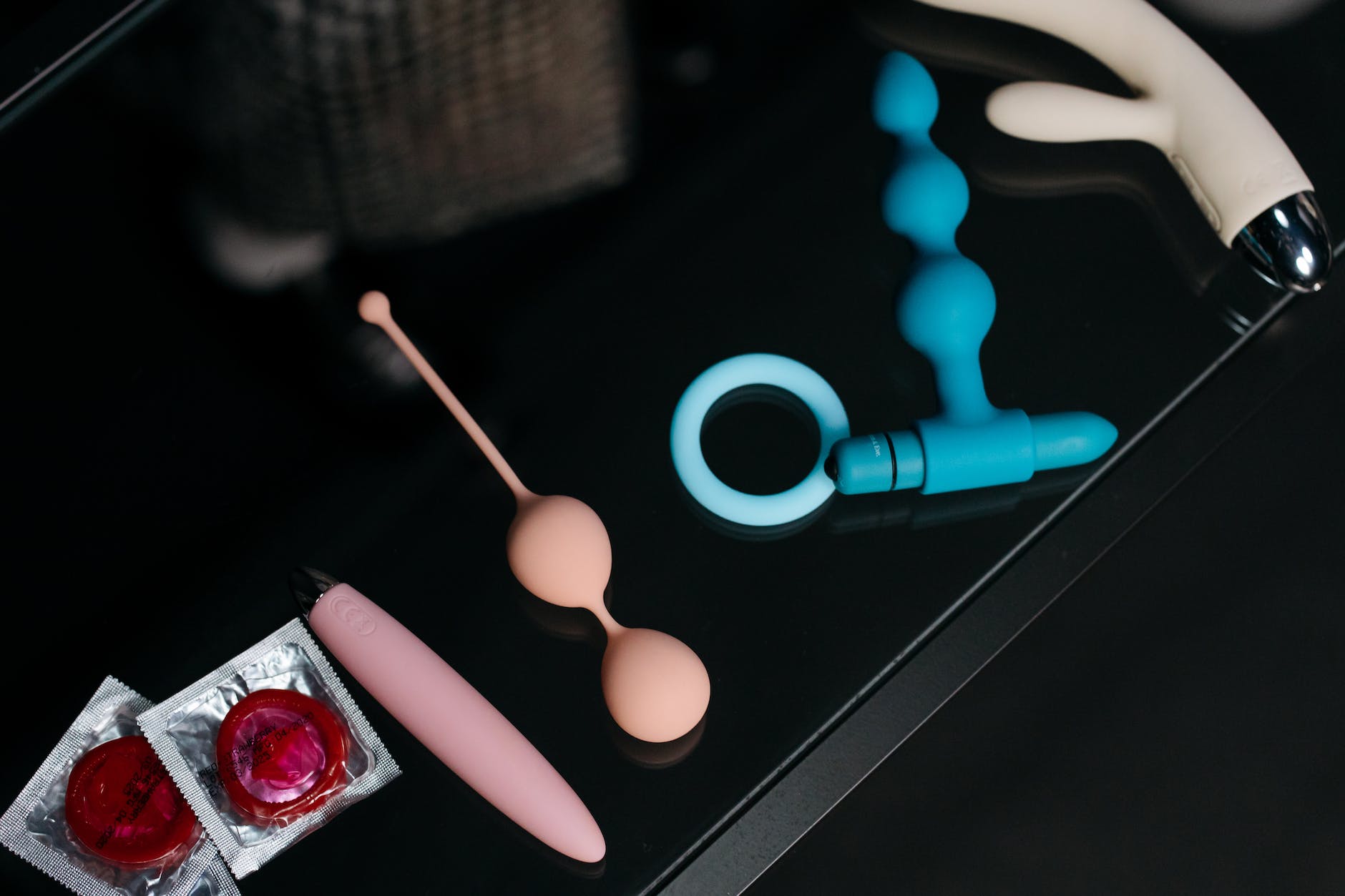 an assorted sex toys on the table