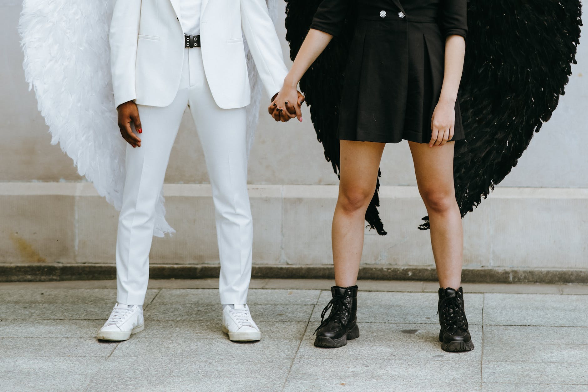 a couple holding each other s hands